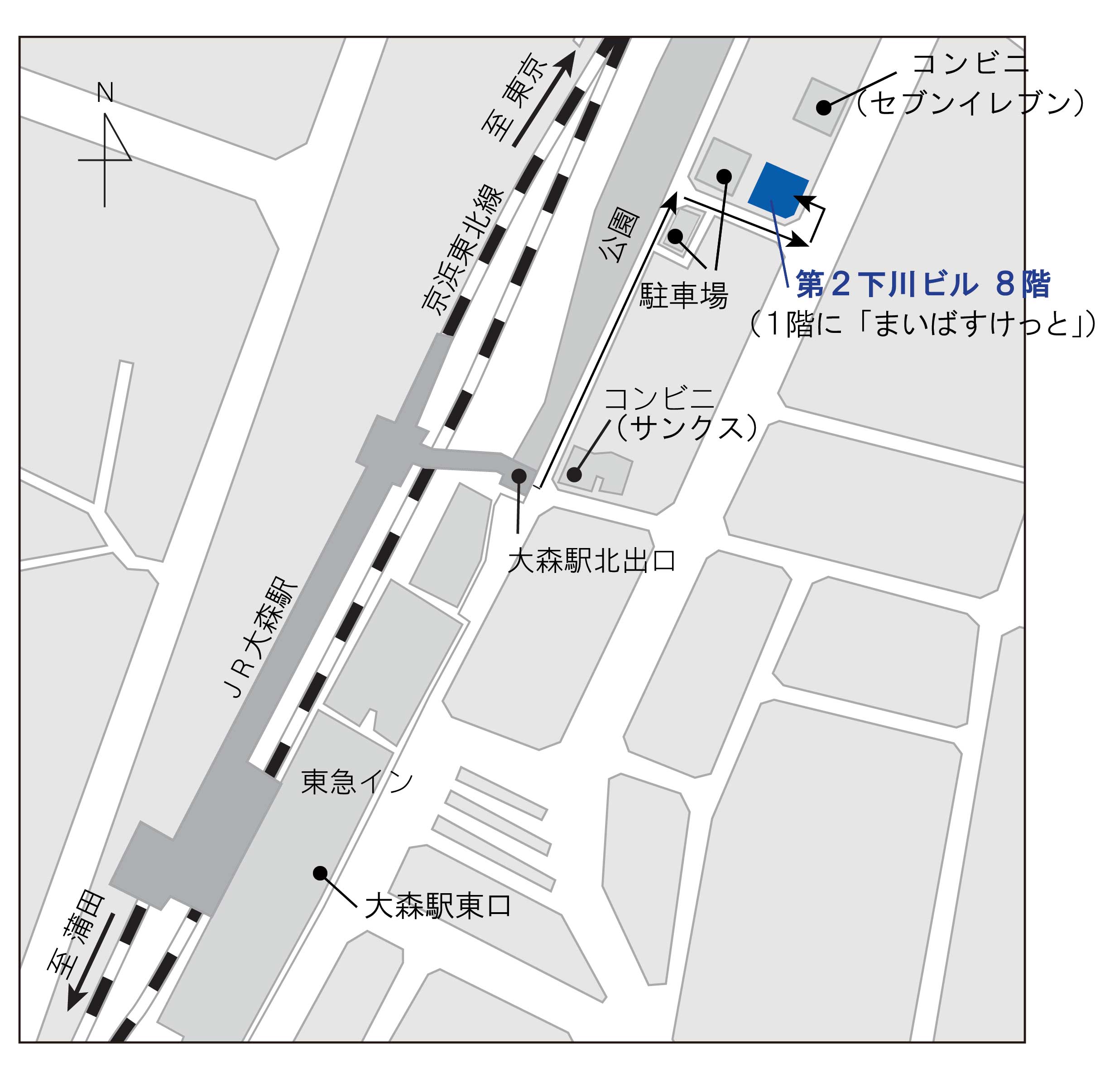駅からの簡単MAP